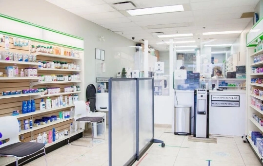 Inside of travel clinic Vancouver